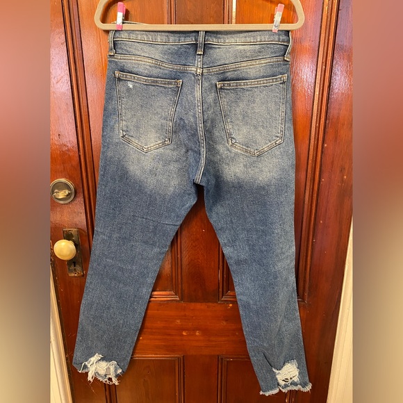 GAP 1969 High Rise Slim Straight Distressed Jeans - Women’s Size 30 - Picture 2 of 7